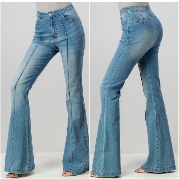New! Clearance 🎉 Denim Bell Bottom Jeans Stretchy Fabulous and Comfy - Picture 3 of 3